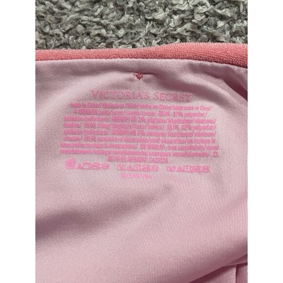 NWT Victorias Secret 2 Pc Bikini 34D/M Essential Triangle Boyshort Bottom Pink - Picture 14 of 16